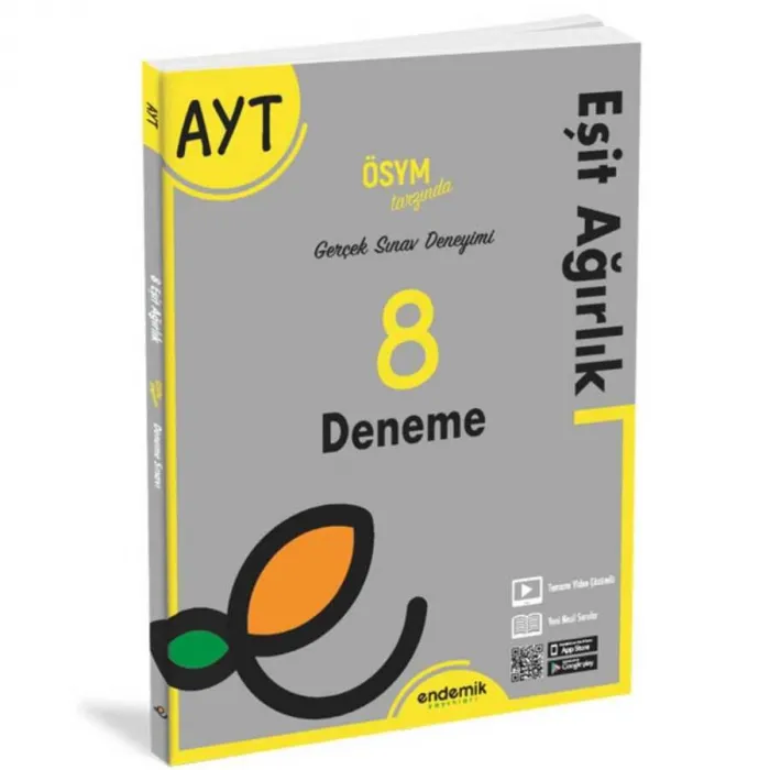 AYT Eşit Ağırlık 8 Deneme Sınavı