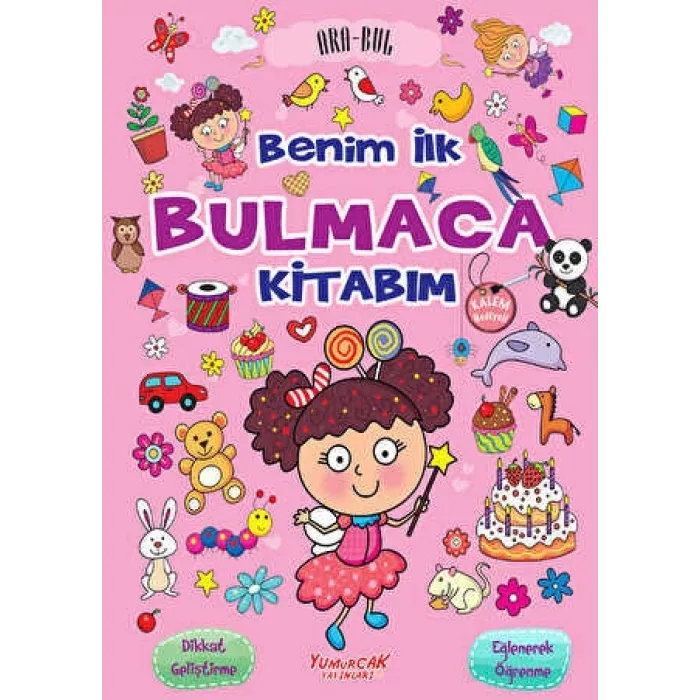 Benim İlk Bulmaca Kitabım - Pembe Kalem Hediyeli