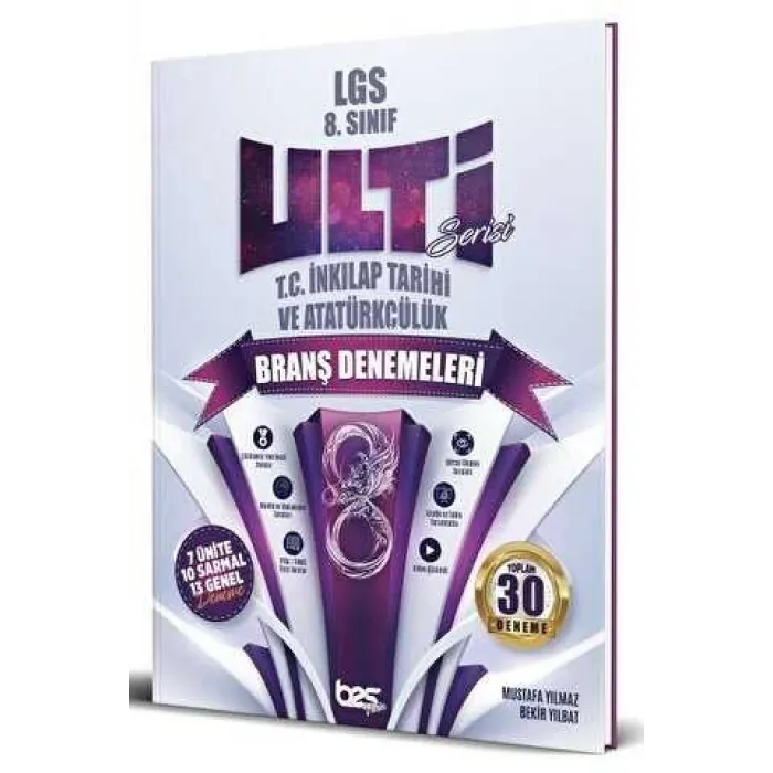 Bes Yayınları 8. Sınıf T.C. İnkılap Tarihi ve Atatürkçülük Ulti Serisi Denemeleri