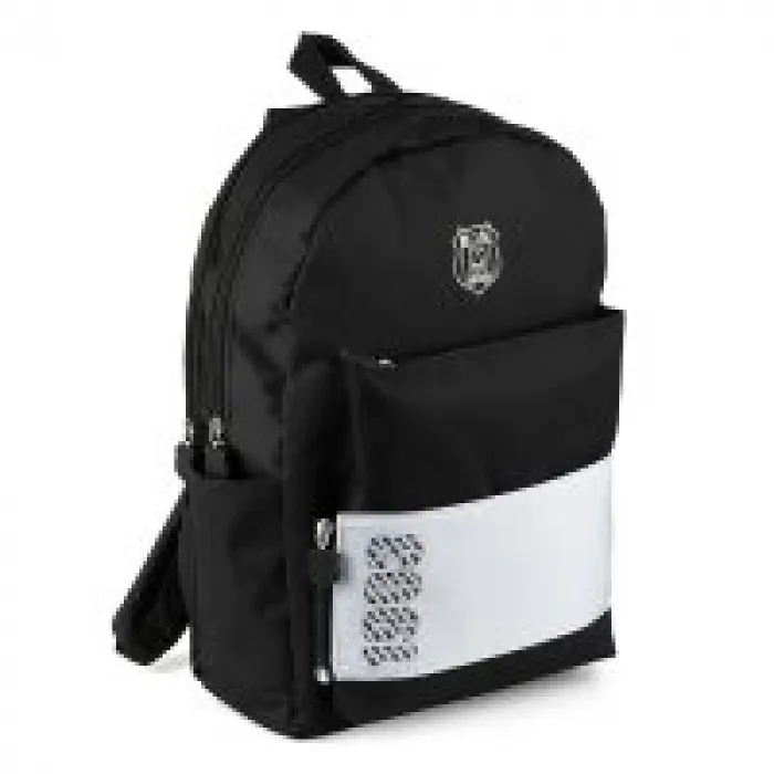 Beşiktaş Sırt Çantası Kartal Bant Detaylı Siyah Paraşüt 23303
