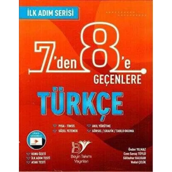 Beyin Takımı Yayınları 7 den 8 e Geçenlere Türkçe İlk Adım Serisi