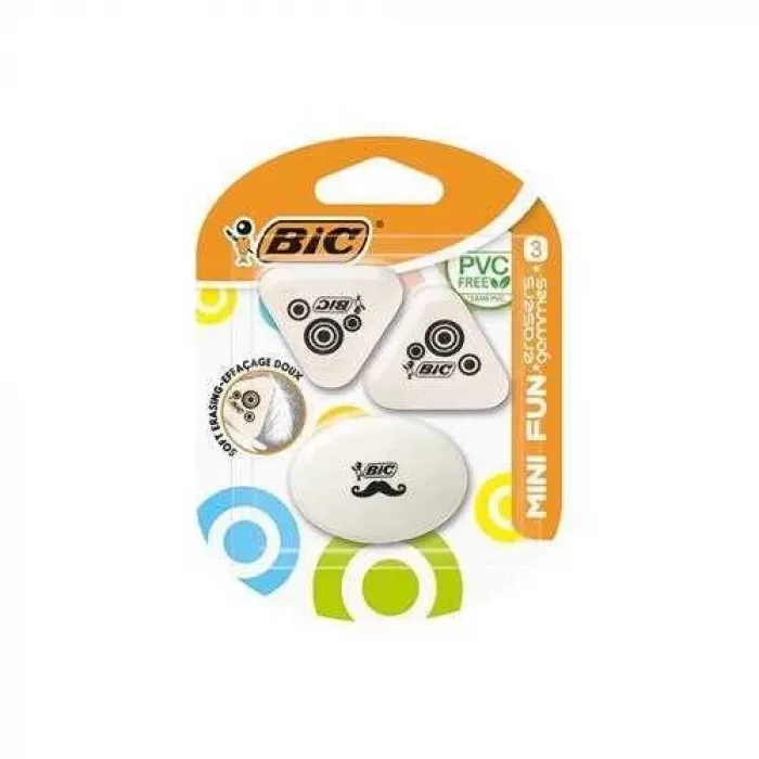 Bic Mini Fun Silgi 3`Lü Blister