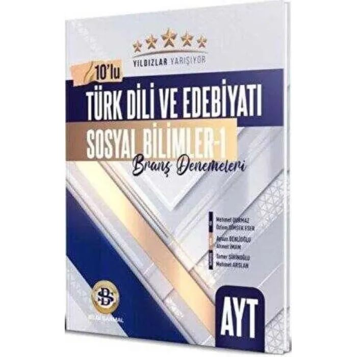 Bilgi Sarmal Yayınları AYT Türk Dili ve Edebiyatı Sosyal Bilimler - 1 Yıldızlar Yarışıyor 10`lu Branş Denemeleri