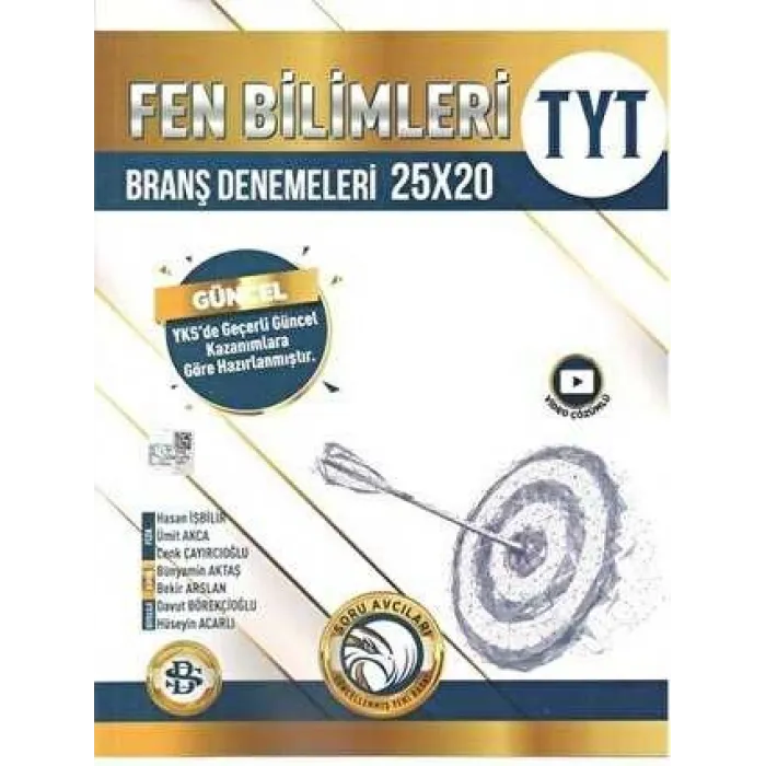 Bilgi Sarmal Yayınları TYT Fen Bilimleri 25 x 20 Branş Denemeleri