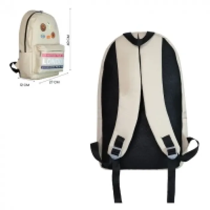 Cambridge Polo Club Streetwear Tek Ana Bölmeli Unisex Çocuk İlkokul Çantası Cpo4013-0031-bej Bntt