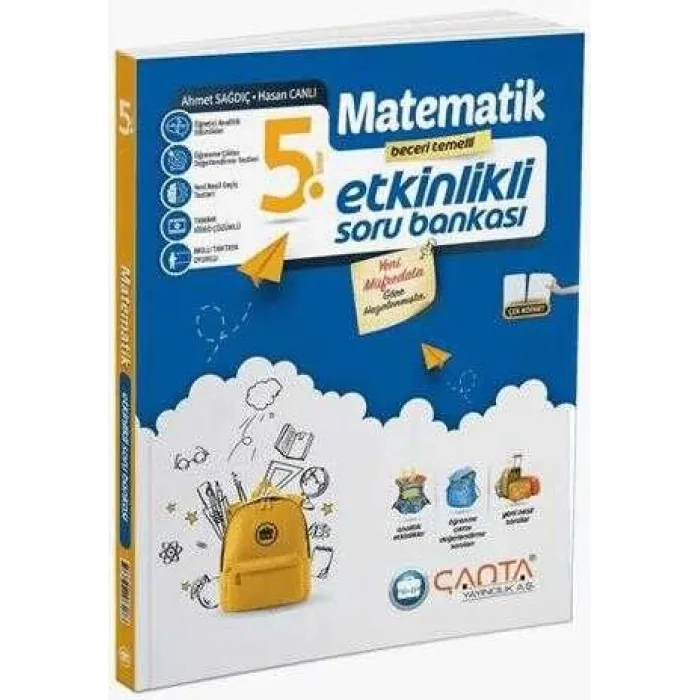 Çanta Yayınları 2025 5.Sınıf Matematik Etkinlikli Kazanım Soru Bankası