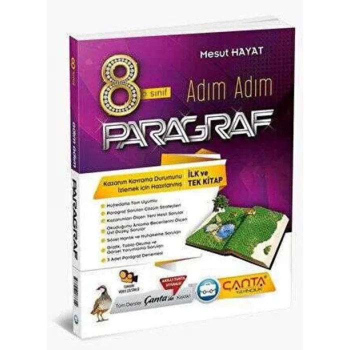 Çanta Yayınları 8. Sınıf Adım Adım Paragraf Soru Bankası