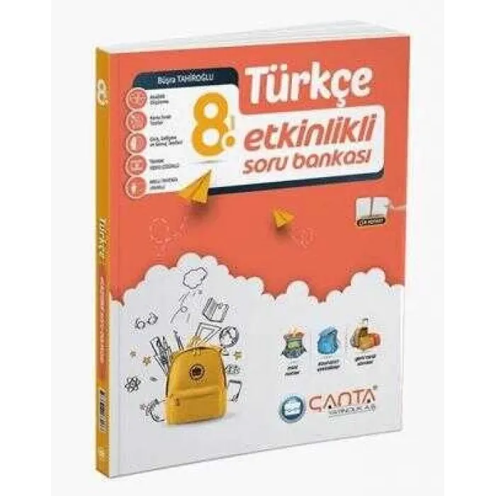 Çanta Yayınları 8. Sınıf Kazanım Türkçe Soru Bankası 2024