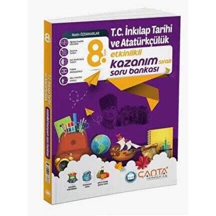 Çanta Yayınları 8. Sınıf TC İnkılap Tarihi ve Atatürkçülük Etkinlikli Kazanım Soru Bankası