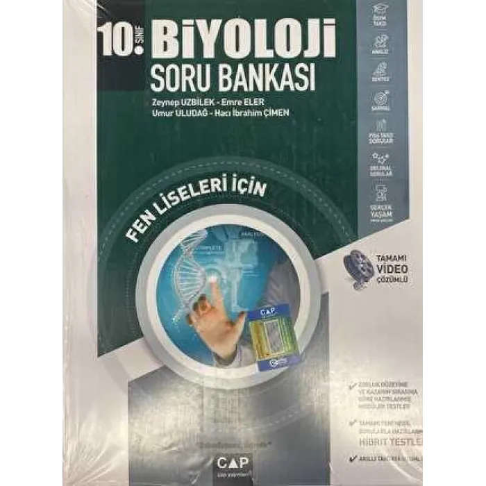 Çap Yayınları 10. Sınıf Fen Liseleri İçin Biyoloji Soru Bankası