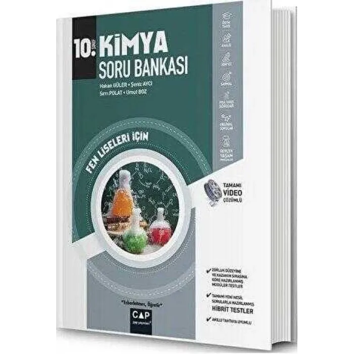 Çap Yayınları 10. Sınıf Fen Lisesi Kimya Soru Bankası