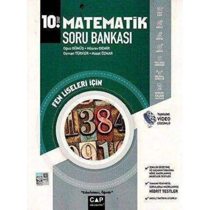 Çap Yayınları 10. Sınıf Matematik Fen Lisesi Soru Bankası