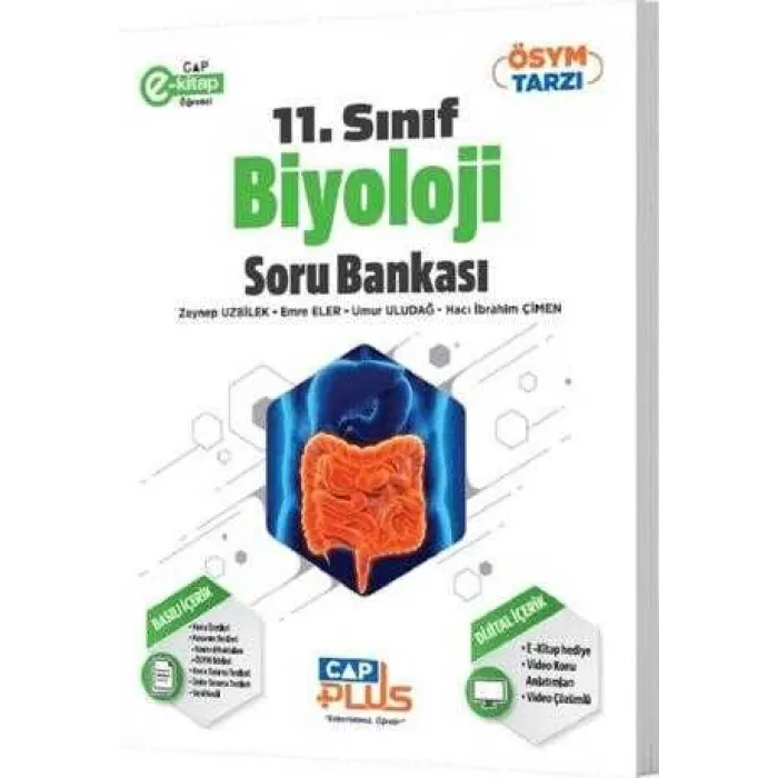 Çap Yayınları 11. Sınıf Anadolu Biyoloji Plus Soru Bankası