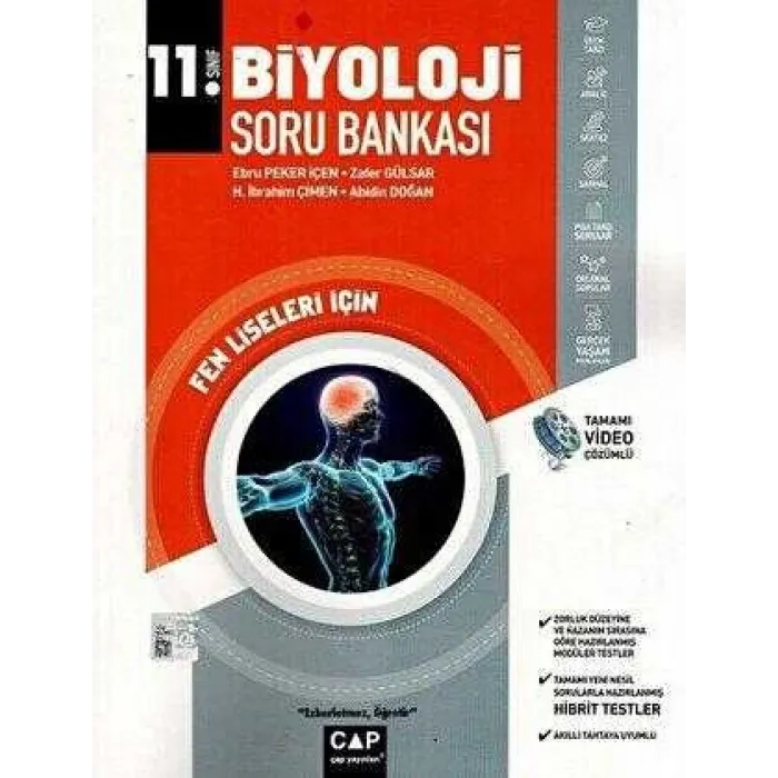 Çap Yayınları 11. Sınıf Biyoloji Fen Lisesi Soru Bankası