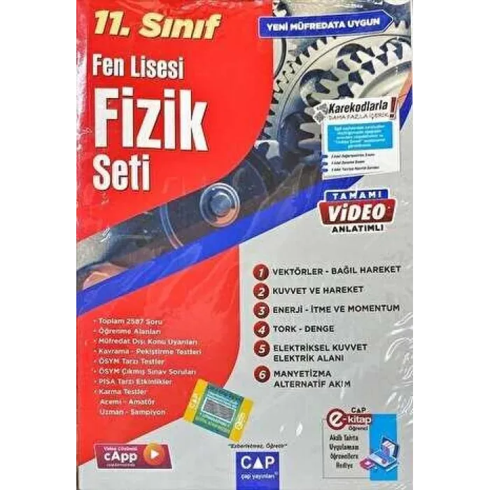 Çap Yayınları 11. Sınıf Fen Lisesi Fizik Seti