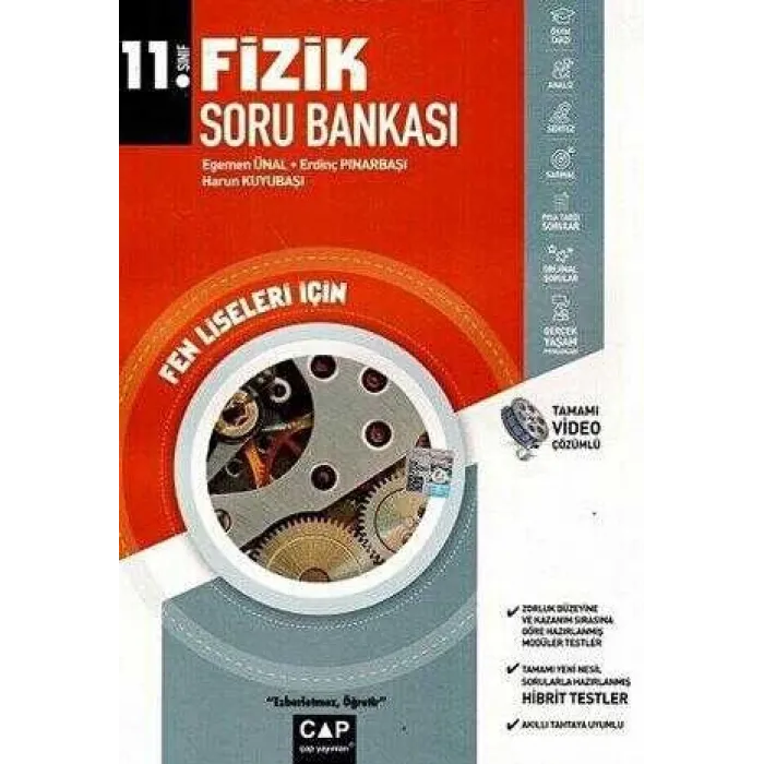 Çap Yayınları 11. Sınıf Fen Lisesi Fizik Soru Bankası