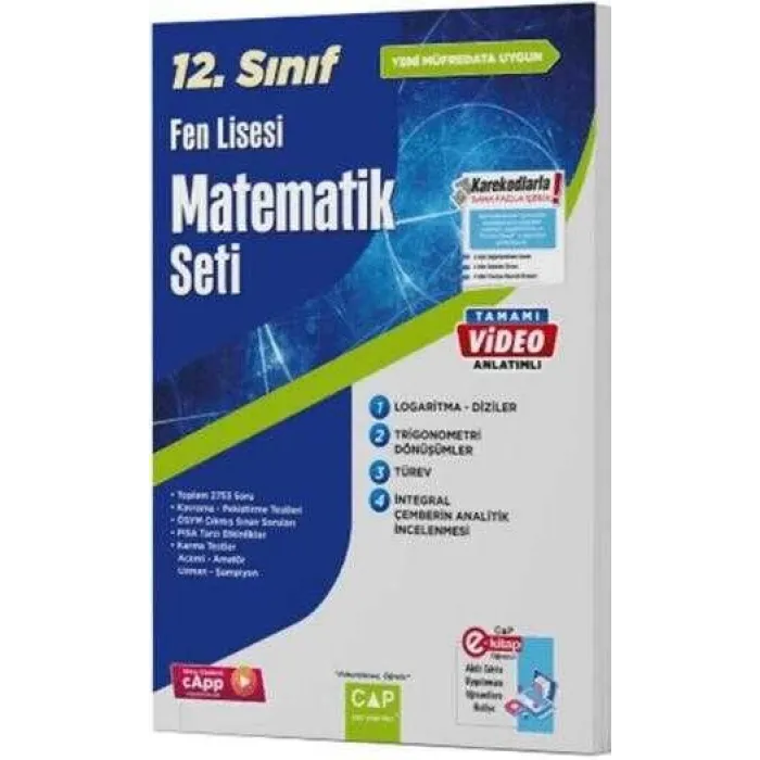 Çap Yayınları 12. Sınıf Fen Lisesi Matematik Seti