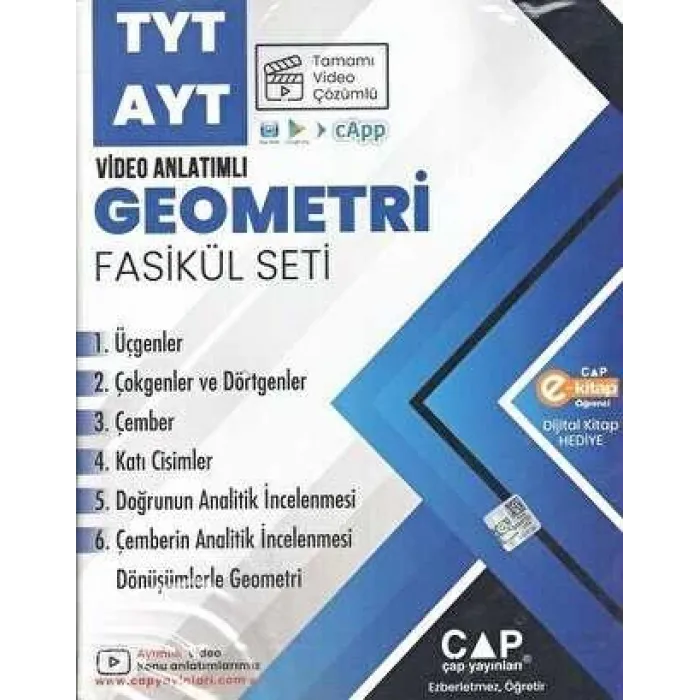 Çap Yayınları 2023 TYT AYT Geometri Seti