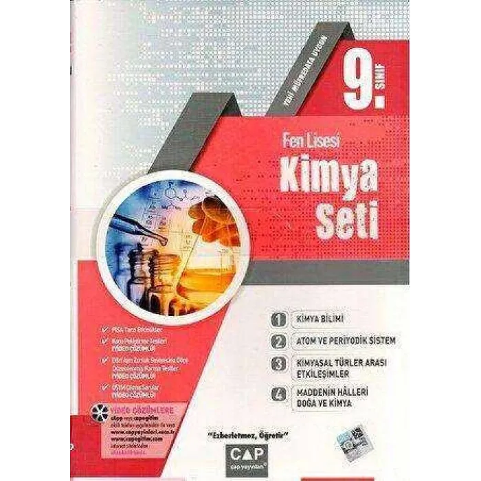 Çap Yayınları 9. Sınıf Fen Lisesi Kimya Seti