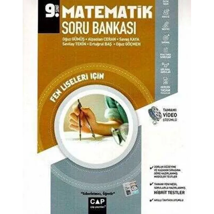 Çap Yayınları 9. Sınıf Fen Lisesi Matematik Soru Bankası
