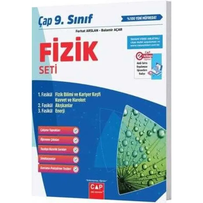 Çap Yayınları 9. Sınıf Fizik Seti