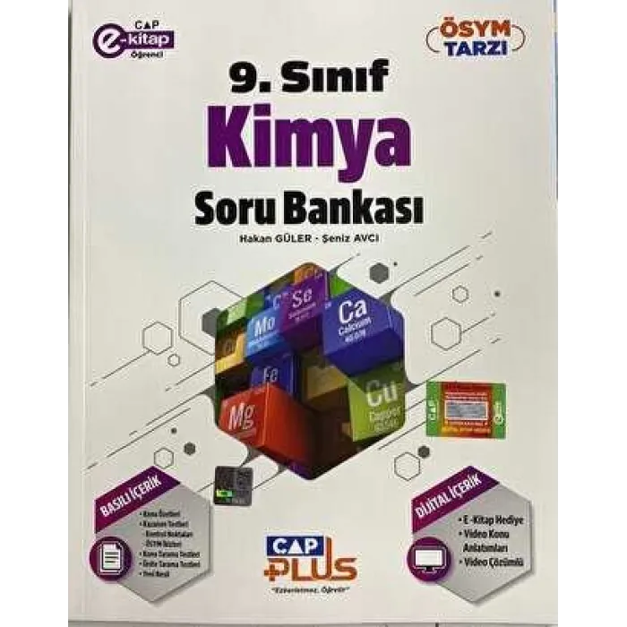 Çap Yayınları 9. Sınıf Kimya Soru Bankası