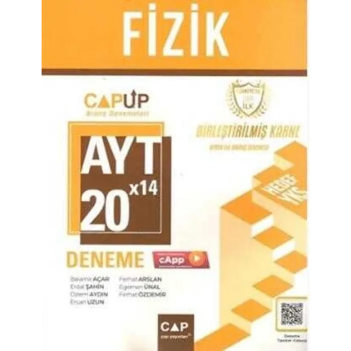 Çap Yayınları AYT Fizik 20 X 14 Up Deneme