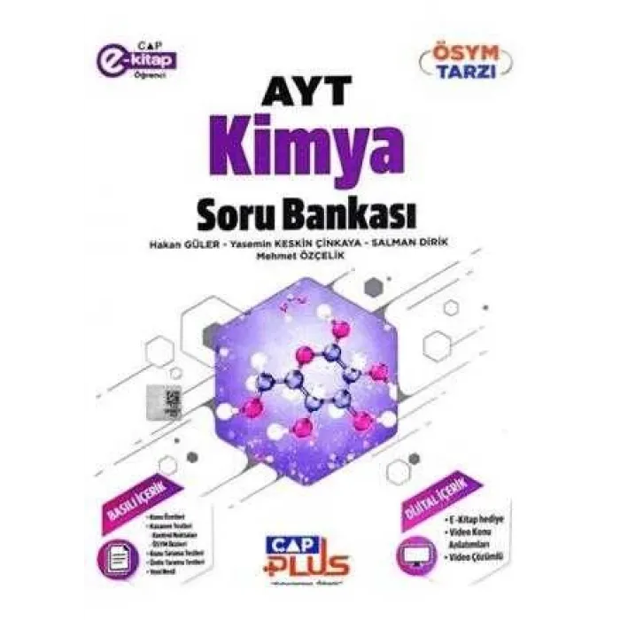 Çap Yayınları AYT Kimya Plus Soru Bankası