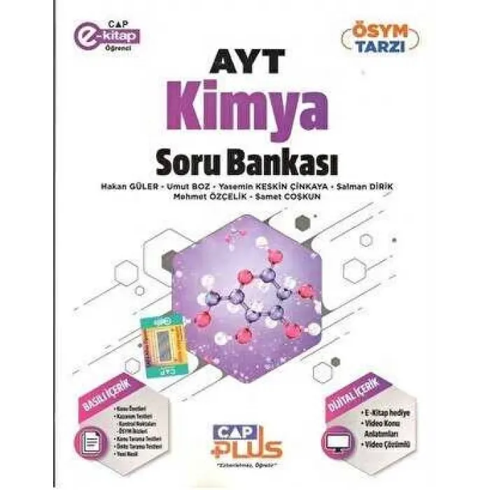 Çap Yayınları AYT Kimya Soru Bankası