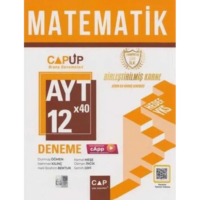 Çap Yayınları AYT Matematik 12 x 40 Up Deneme