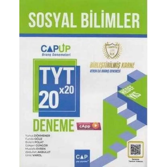 Çap Yayınları Çap Yayınları TYT Sosyal Bilimler 20 x 20 Deneme