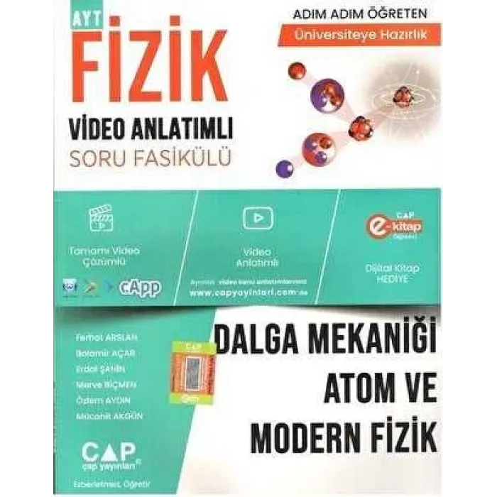 Çap Yayınları Fizik Dalga Mekaniği Atom ve Modern Fizik Konu Anlatımlı Soru Bankası