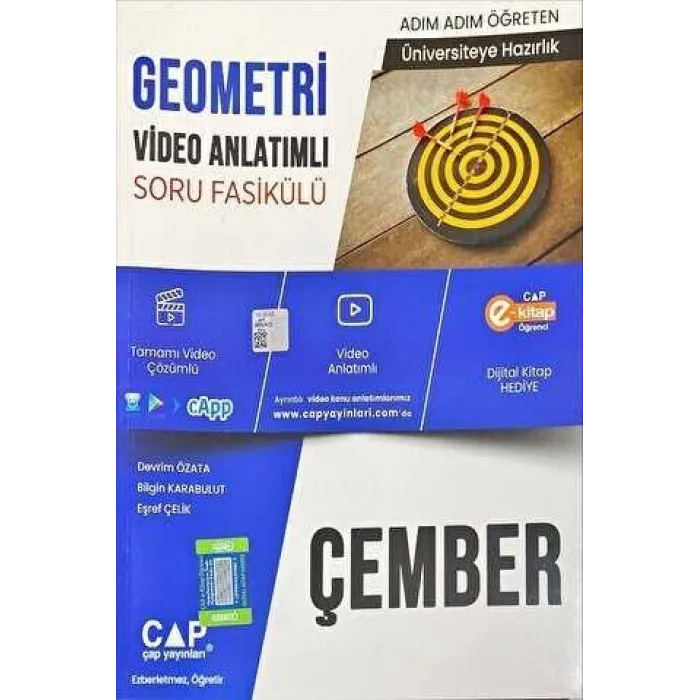 Çap Yayınları Geometri Video Anlatımlı Soru Fasikülü - Çember