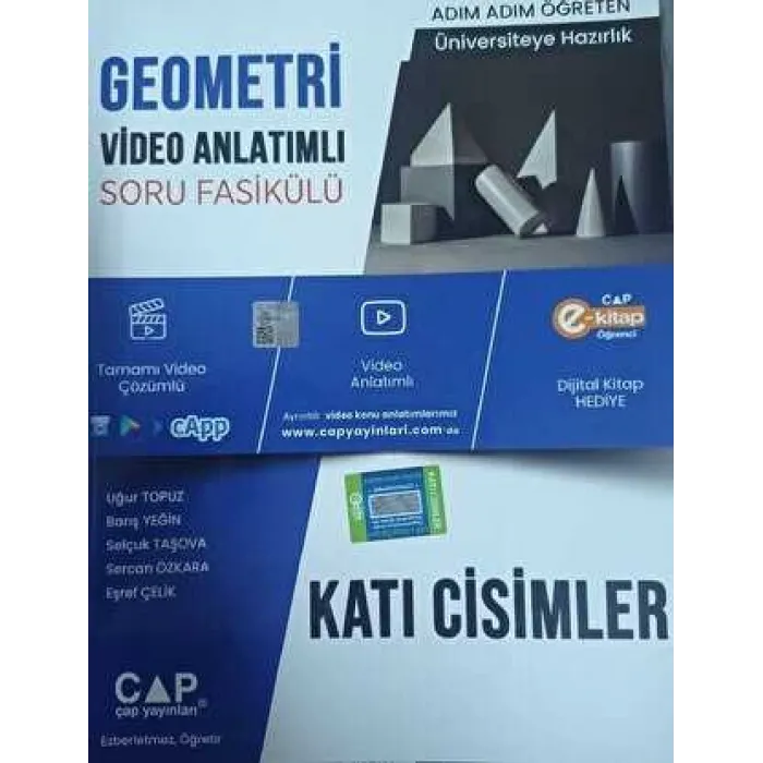 Çap Yayınları Geometri Video Anlatımlı Soru Fasikülü - Katı Cisimler