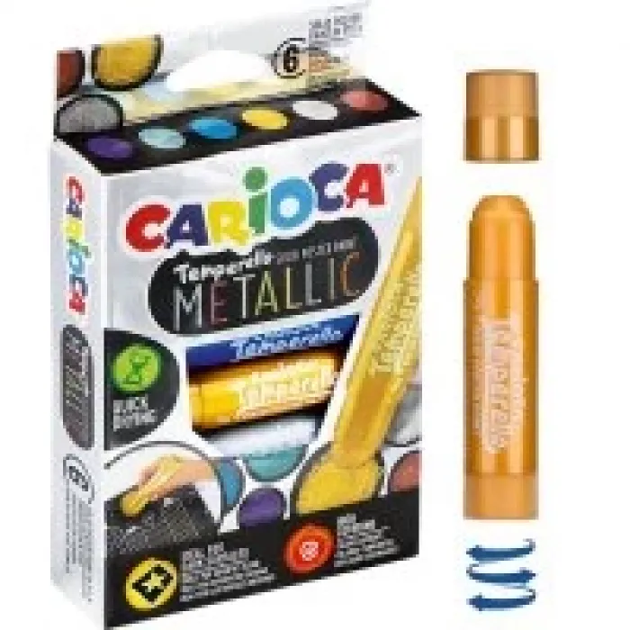 Carioca Temperolle Poster Boya Kalemi Stic Metalik 6lı 42674