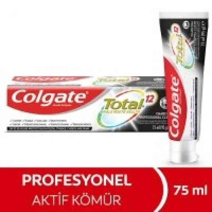 Colgate 50 Ml Diş Macun_total 12 Pro Aktif Kömür