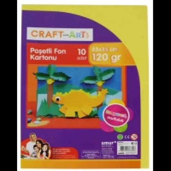 Craft And Arts 25x35 Fon Kartonu 120 Gr 10lu Poşet 30001077