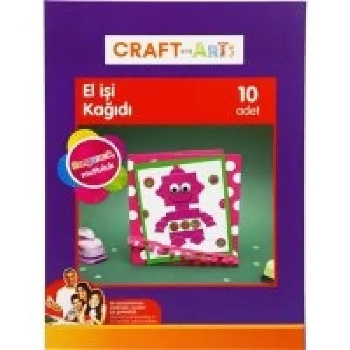 Craft And Arts Elişi Kağıtı 10 Renk Poşetli 2084-10