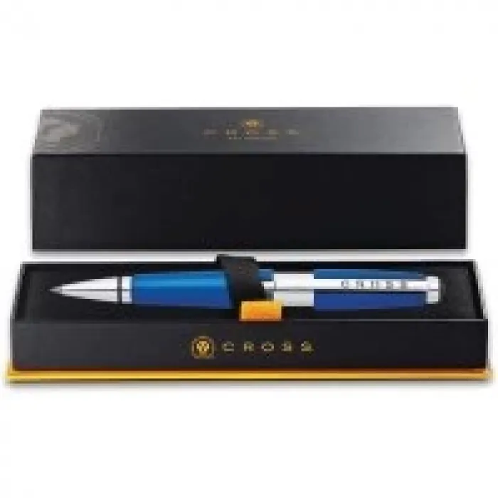 Cross At0555-3 Edge Roller Kalem Mavi /krom