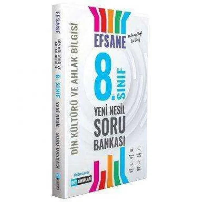 DDY Yayınları 8. Sınıf Din Kültürü ve Ahlak Bilgisi Efsane Yeni Nesil Soru Bankası