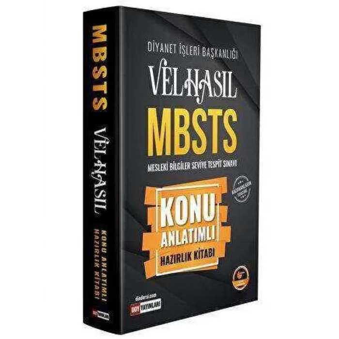 DDY Yayınları Velhasıl MBSTS Konu Anlatımlı Hazırlık Kitabı