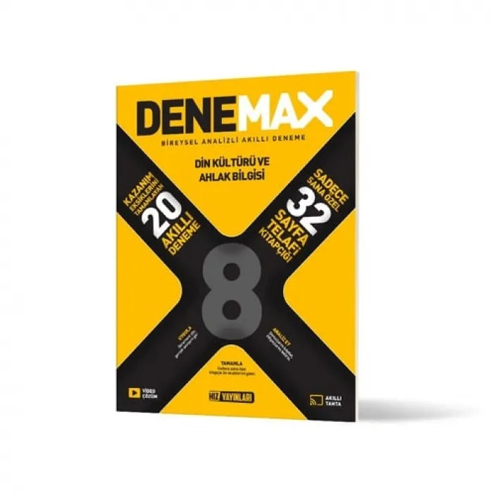 Denemax 8. Sınıf Din 20li Akıllı Deneme