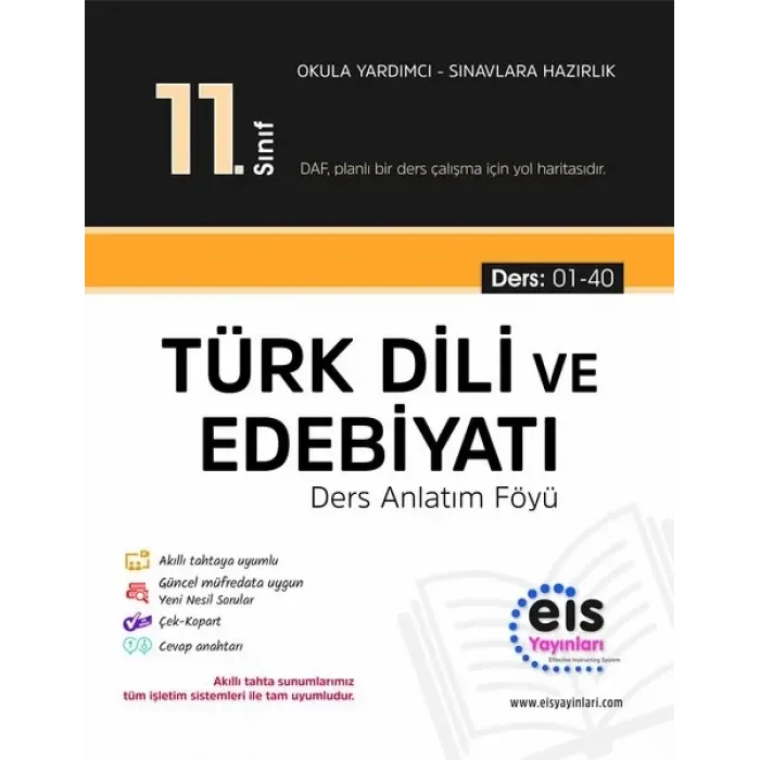 EİS - 11.Sınıf - Daf - Türk Dili ve Edebiyatı