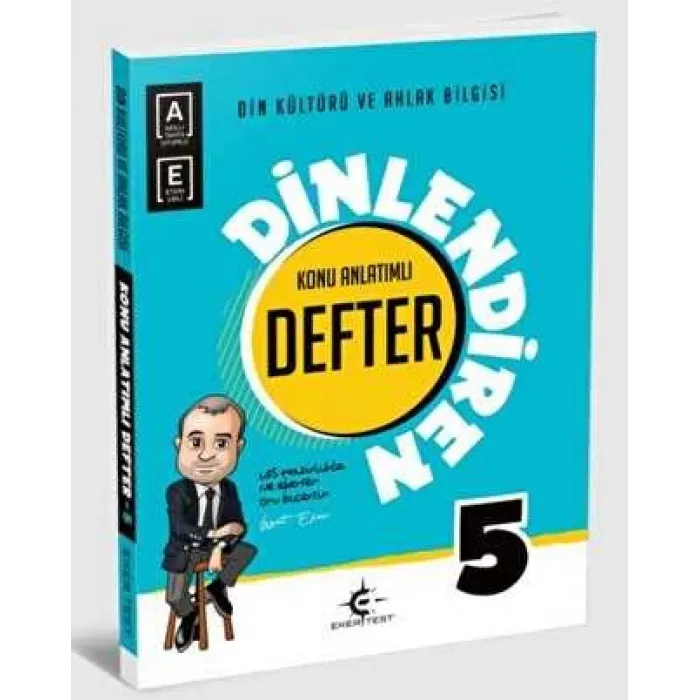 Eker Test Yayınları 5. Sınıf Din Kültürü ve Ahlak Bilgisi Dinlendiren Defter