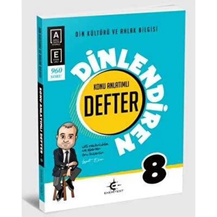 Eker Test Yayınları 8. Sınıf Din Kültürü ve Ahlak Bilgisi Dinlendiren Defter