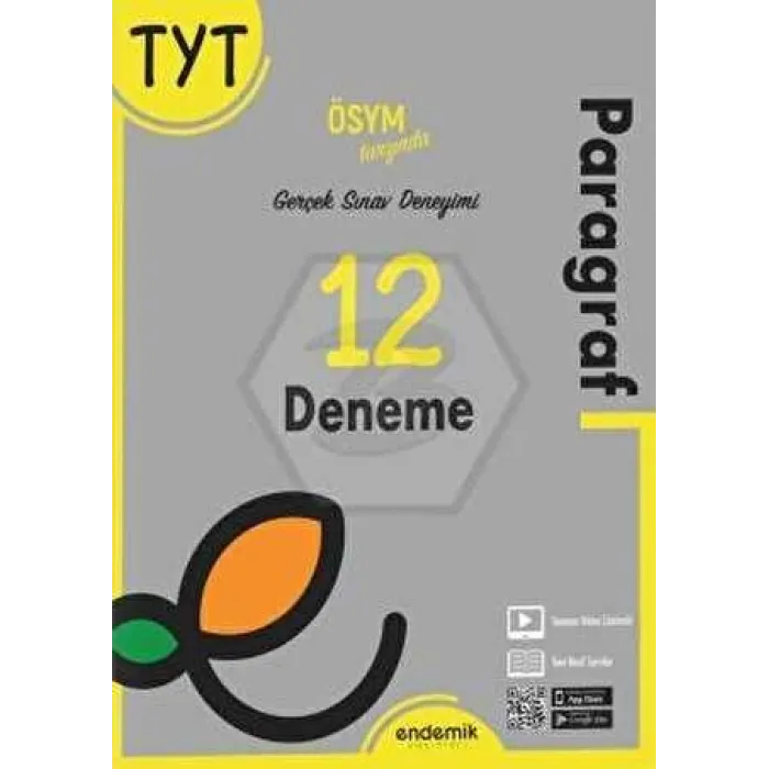 Endemik Yayınları TYT Paragraf 12`li Deneme Sınavı