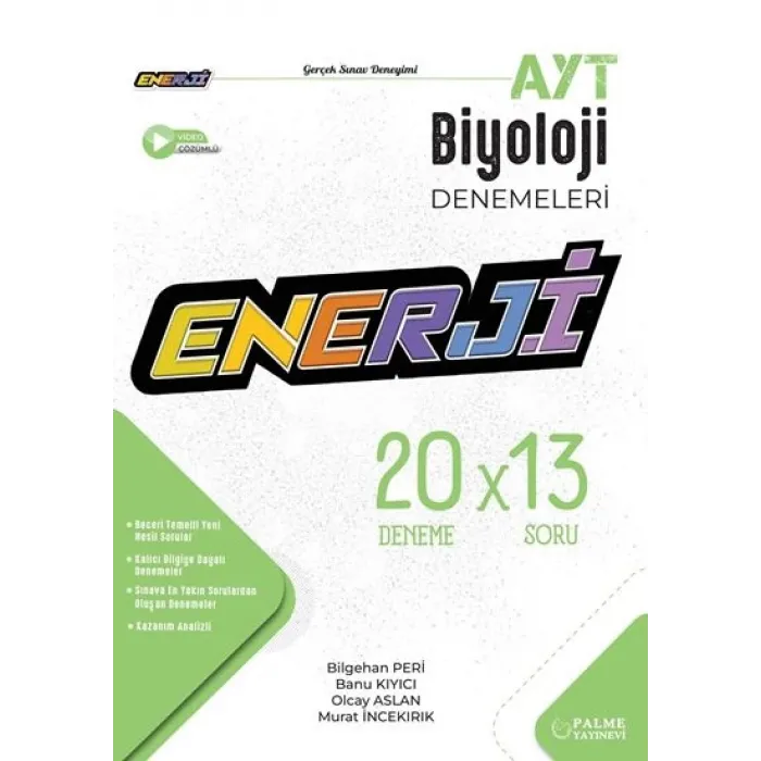 ENERJİ AYT 20 BİYOLOJİ DENEME SINAVI