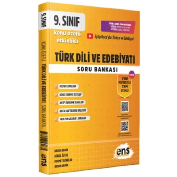 ENS Yayınları 9. Sınıf Türk Dili ve Edebiyatı Etkinlikli Soru Bankası