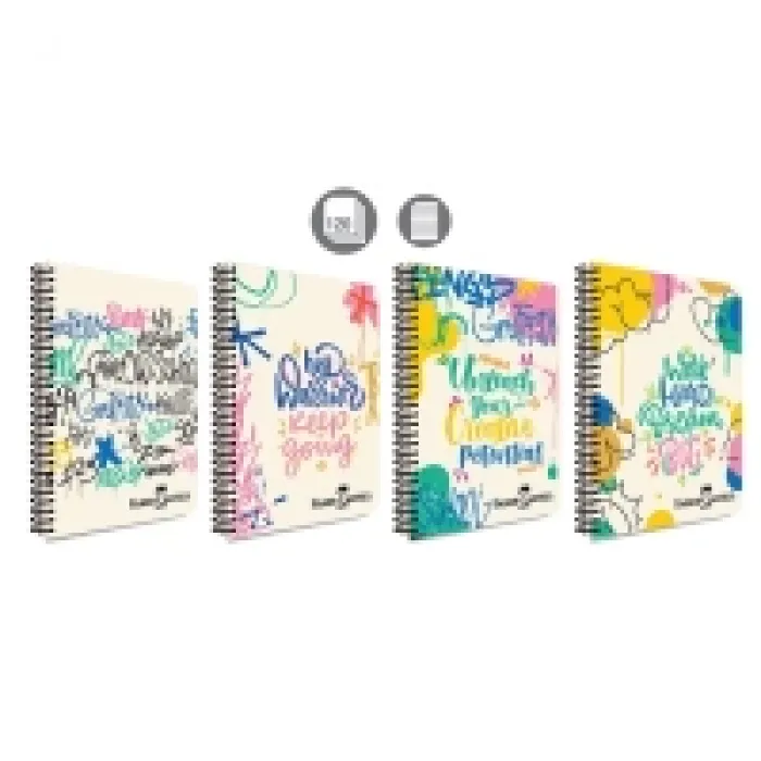 Faber Castell Defter Grafiti Pp Kapak Spiralli 120 Yaprak Çizgili 5075000431000