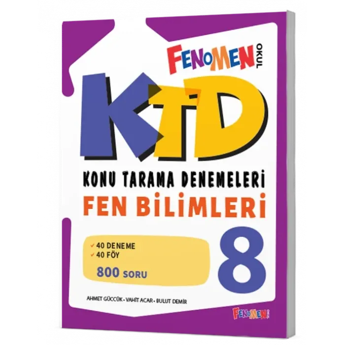 Fenomen 8 Fen Bilimleri Konu Tarama Denemeleri